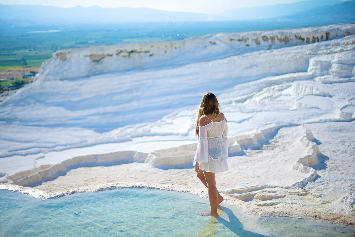 Denizli Pamukkale Travertenleri
